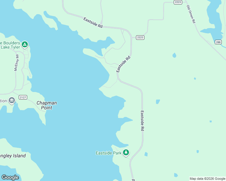 map of restaurants, bars, coffee shops, grocery stores, and more near 15996 Eastside Road in Tyler