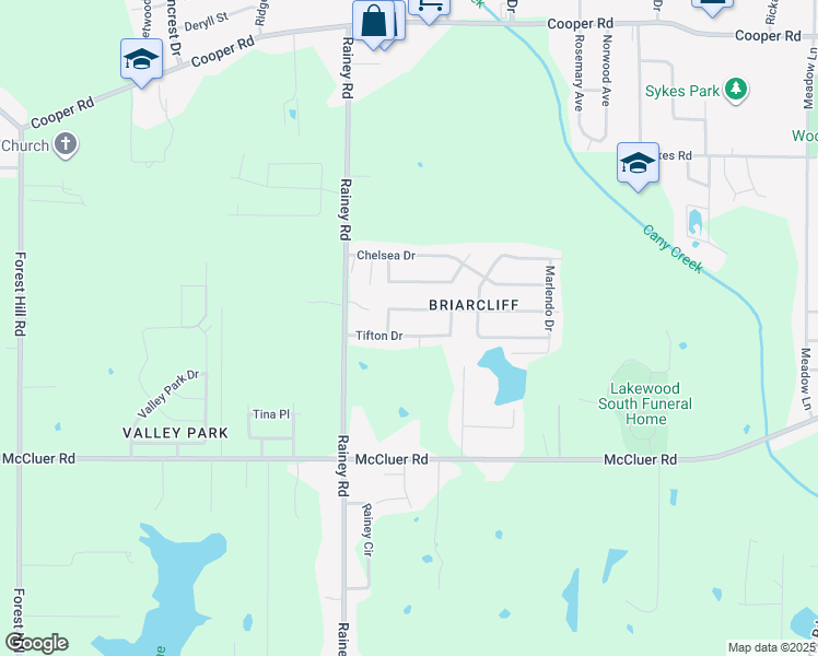 map of restaurants, bars, coffee shops, grocery stores, and more near 631 Spryfield Road in Jackson