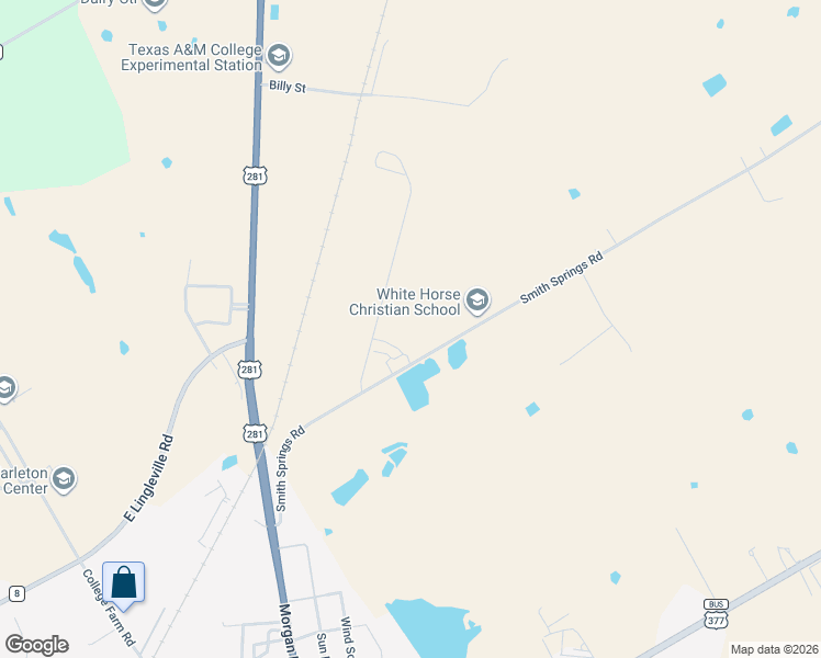 map of restaurants, bars, coffee shops, grocery stores, and more near Heather Avenue in Stephenville