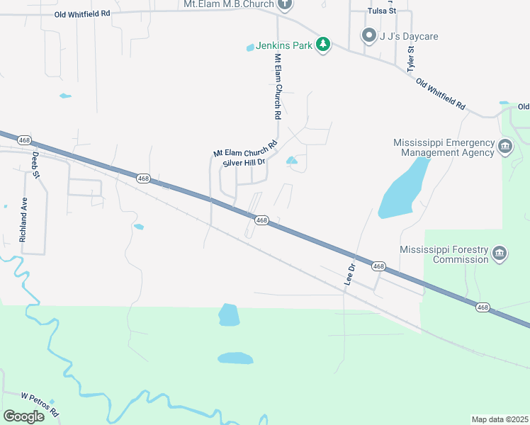 map of restaurants, bars, coffee shops, grocery stores, and more near 2930 Mississippi 468 in Pearl
