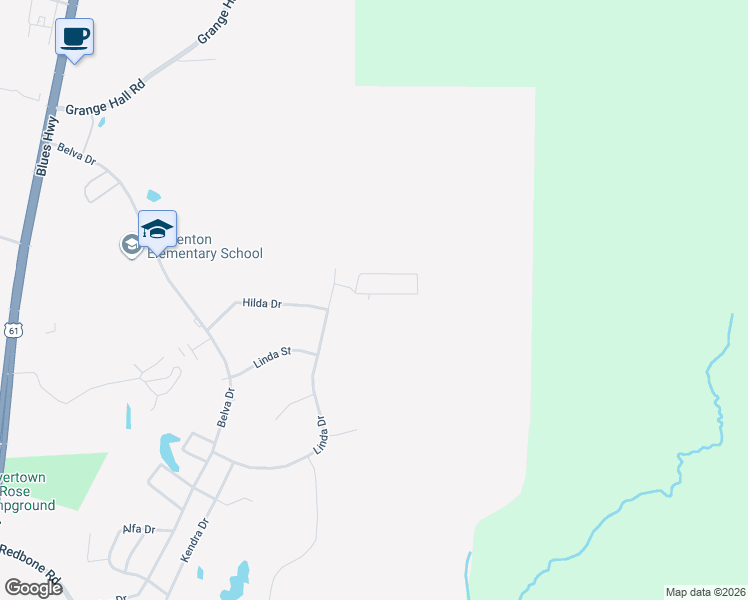 map of restaurants, bars, coffee shops, grocery stores, and more near 115 Fleetwood Dr in Vicksburg