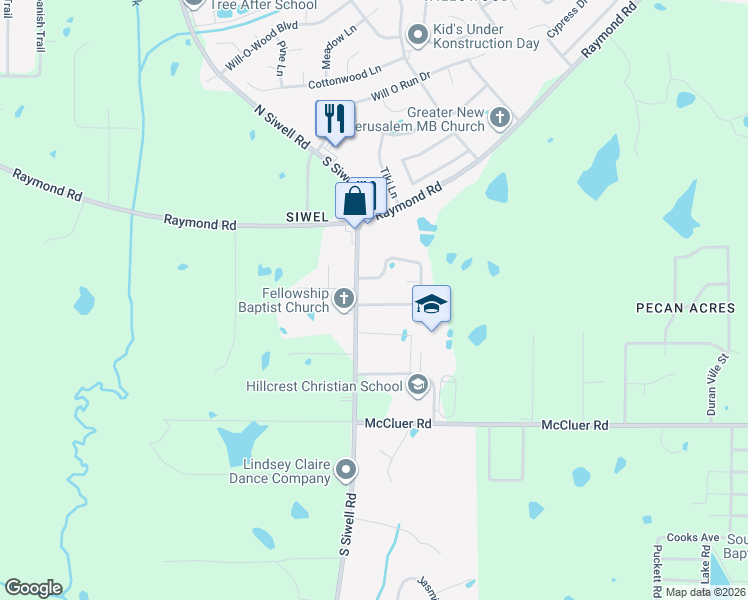 map of restaurants, bars, coffee shops, grocery stores, and more near 248 Ramada Circle in Jackson