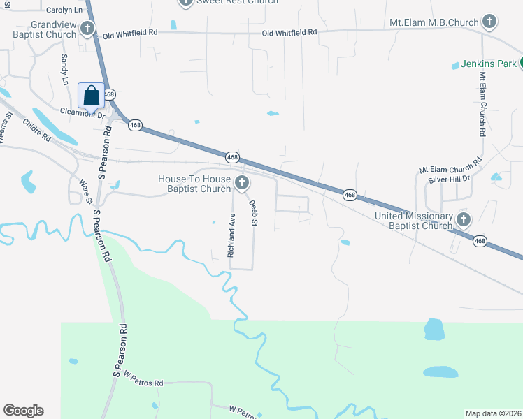 map of restaurants, bars, coffee shops, grocery stores, and more near 1211 Saint Augustine Drive in Pearl