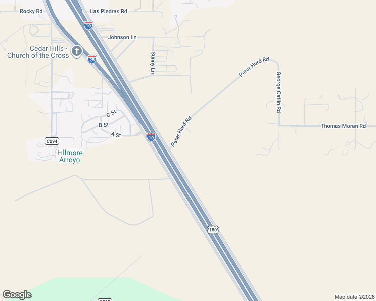 map of restaurants, bars, coffee shops, grocery stores, and more near 5401-5599 Peter Hurd Road in Las Cruces