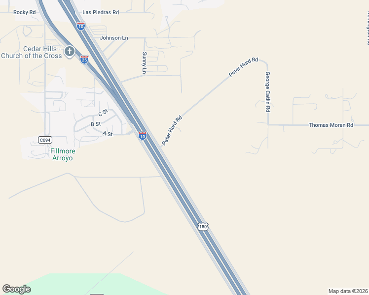 map of restaurants, bars, coffee shops, grocery stores, and more near 5566 Peter Hurd Road in Las Cruces