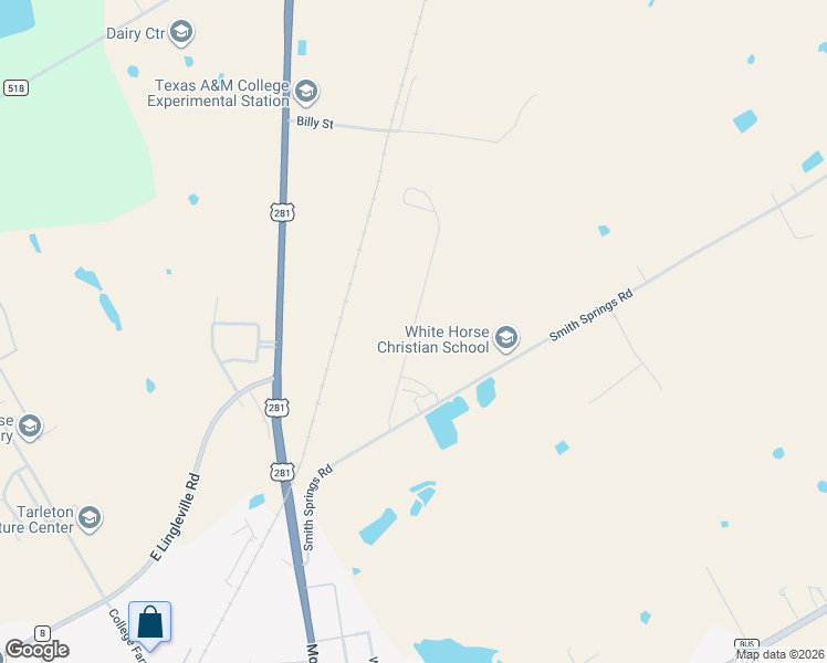 map of restaurants, bars, coffee shops, grocery stores, and more near Heather Avenue in Stephenville