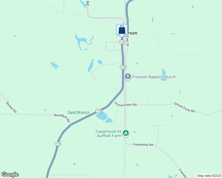 map of restaurants, bars, coffee shops, grocery stores, and more near 2843 Gravel Point Road in Frierson