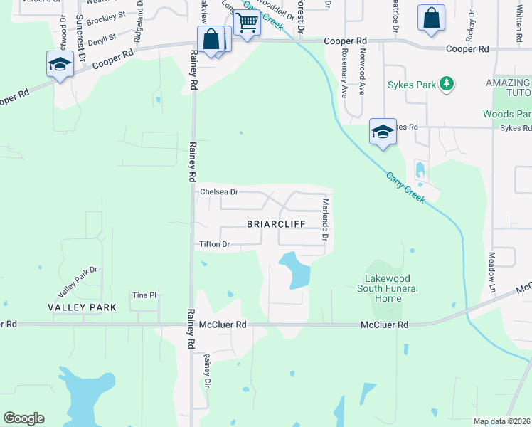 map of restaurants, bars, coffee shops, grocery stores, and more near 609 Upper Darby Road in Jackson