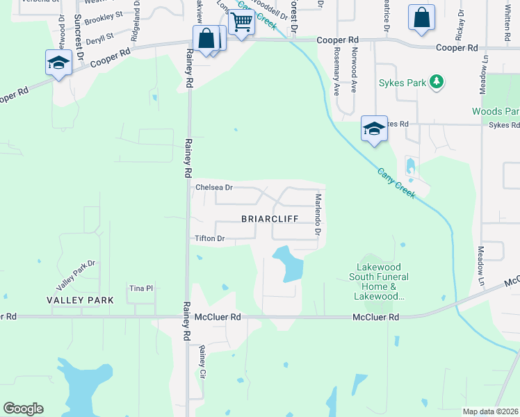 map of restaurants, bars, coffee shops, grocery stores, and more near 609 Upper Darby Road in Jackson