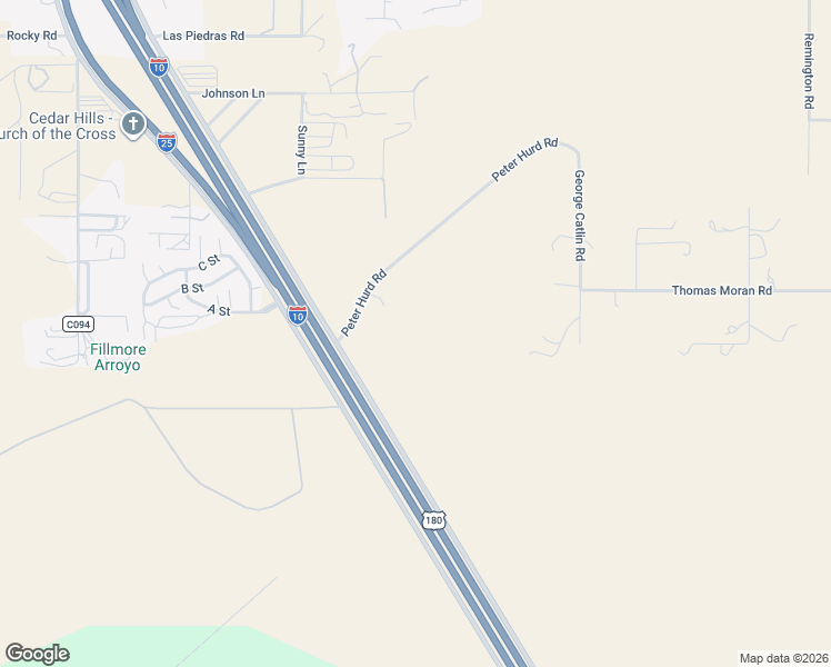 map of restaurants, bars, coffee shops, grocery stores, and more near 5566 Peter Hurd Road in Las Cruces