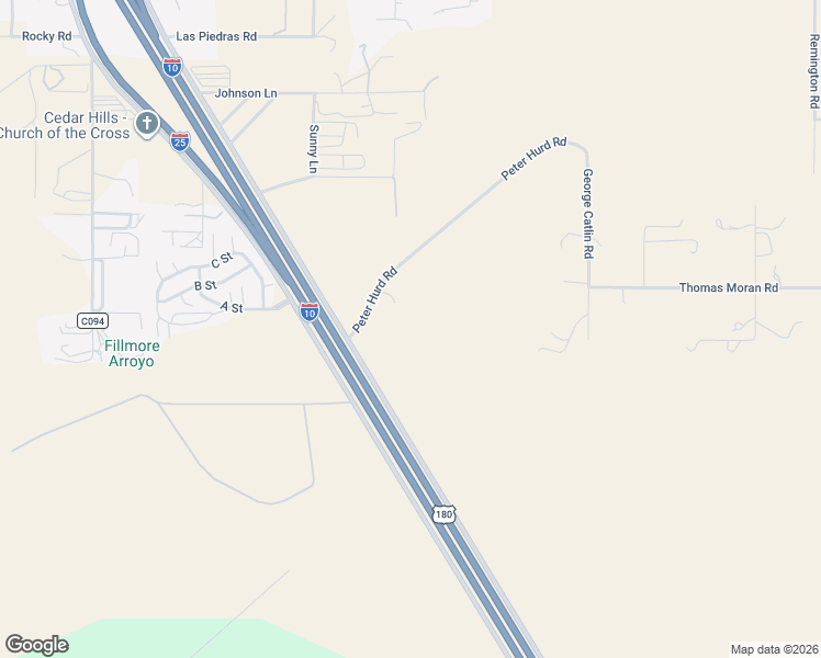 map of restaurants, bars, coffee shops, grocery stores, and more near 5566 Peter Hurd Road in Las Cruces