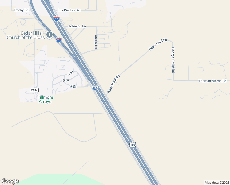 map of restaurants, bars, coffee shops, grocery stores, and more near 5401-5599 Peter Hurd Road in Las Cruces