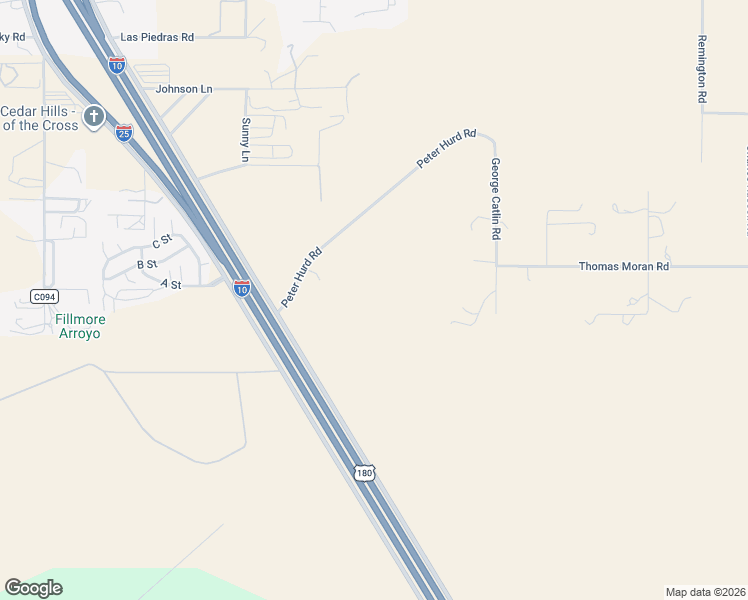 map of restaurants, bars, coffee shops, grocery stores, and more near 5536 Peter Hurd Road in Las Cruces