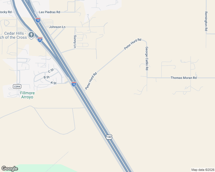 map of restaurants, bars, coffee shops, grocery stores, and more near 5536 Peter Hurd Road in Las Cruces