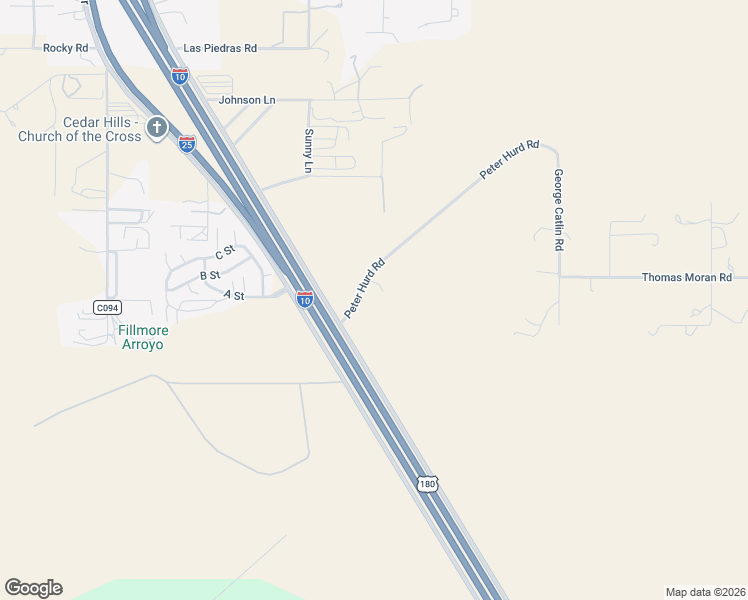 map of restaurants, bars, coffee shops, grocery stores, and more near 5401-5599 Peter Hurd Road in Las Cruces