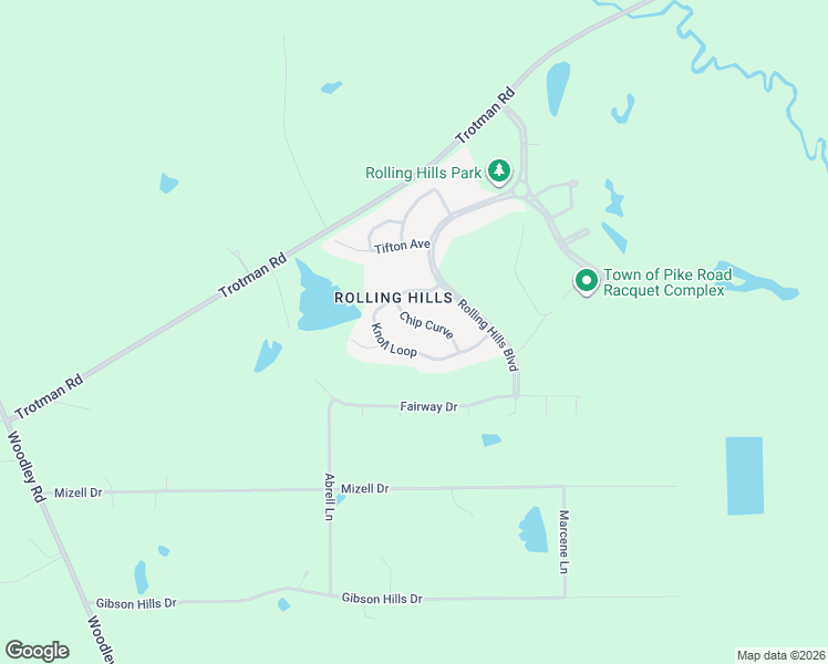 map of restaurants, bars, coffee shops, grocery stores, and more near 7119 Knoll Loop in Montgomery