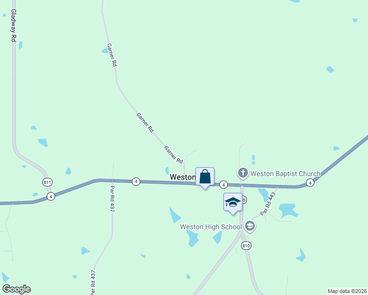 map of restaurants, bars, coffee shops, grocery stores, and more near 158 Garner Road in Jonesboro