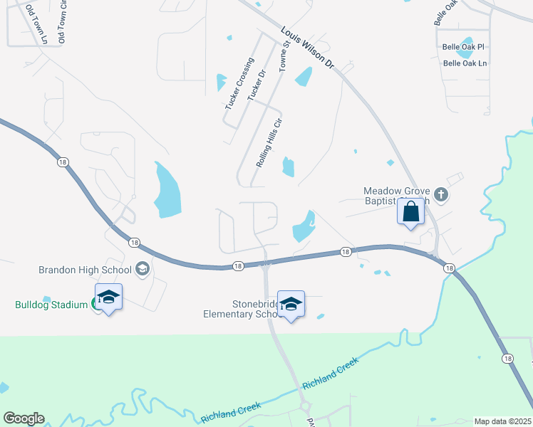 map of restaurants, bars, coffee shops, grocery stores, and more near 406 Montrose Place in Brandon