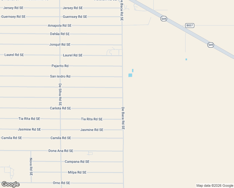 map of restaurants, bars, coffee shops, grocery stores, and more near San Augustine Street in Deming
