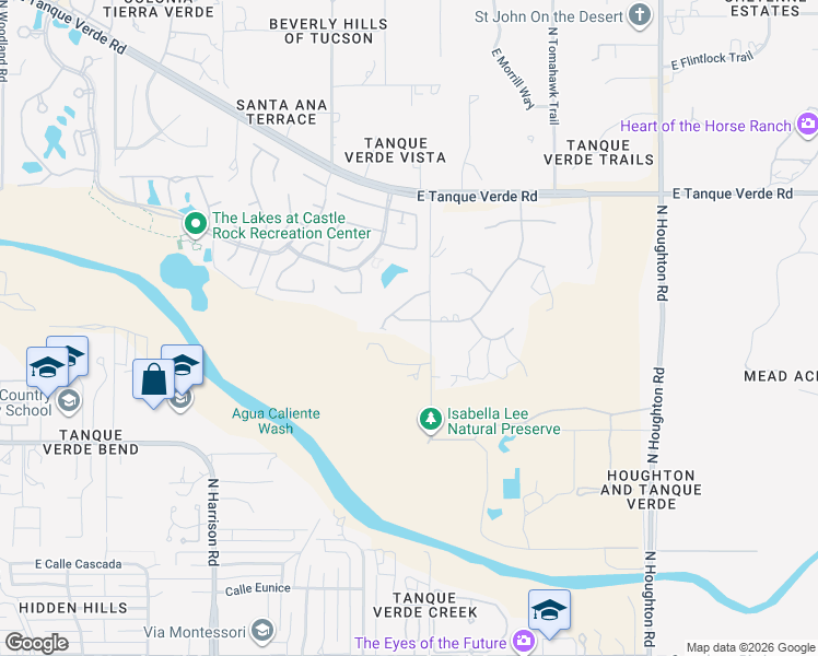 map of restaurants, bars, coffee shops, grocery stores, and more near 9859 East Forest Grove Loop in Tucson