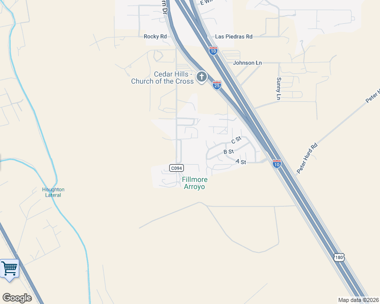 map of restaurants, bars, coffee shops, grocery stores, and more near 5705 Lassiter Road in Las Cruces