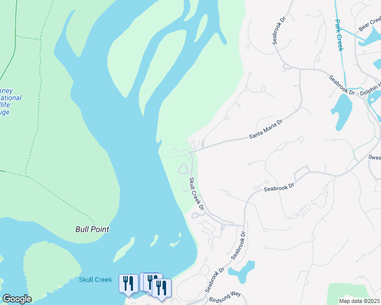 map of restaurants, bars, coffee shops, grocery stores, and more near 64 Santa Maria Drive in Hilton Head Island