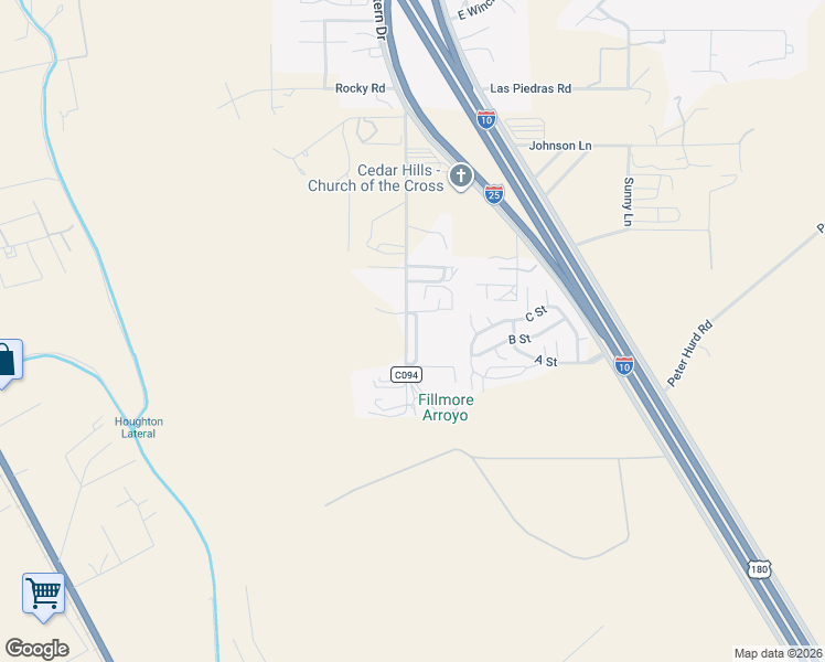 map of restaurants, bars, coffee shops, grocery stores, and more near 5705 Lassiter Road in Las Cruces