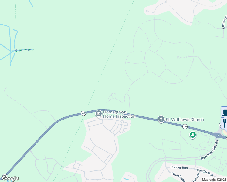 map of restaurants, bars, coffee shops, grocery stores, and more near 3760 Okatie Highway in Bluffton