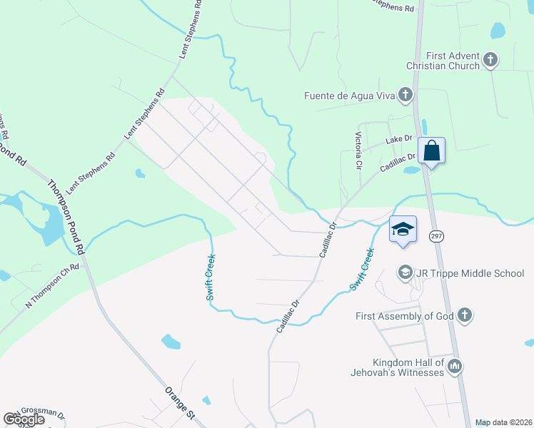 map of restaurants, bars, coffee shops, grocery stores, and more near 705 Scott Drive in Vidalia