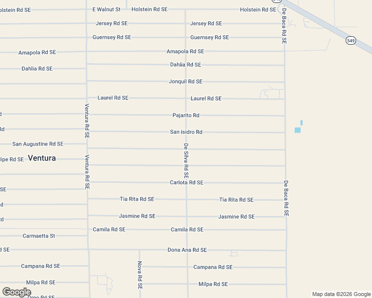 map of restaurants, bars, coffee shops, grocery stores, and more near San Augustine Street in Luna County