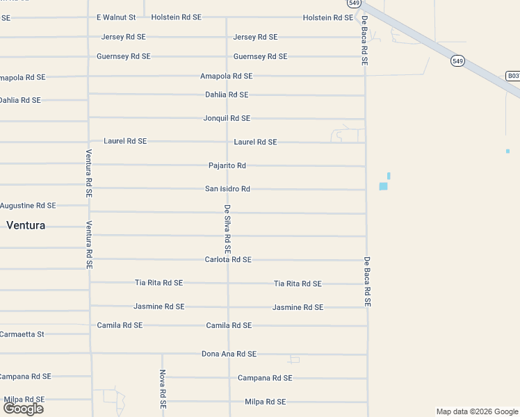 map of restaurants, bars, coffee shops, grocery stores, and more near San Augustine Street in Deming