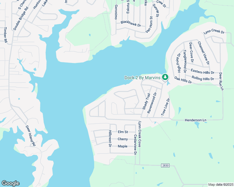 map of restaurants, bars, coffee shops, grocery stores, and more near 183 Beachwood Drive in Mabank