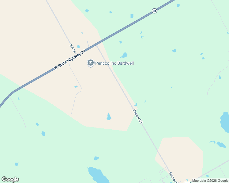 map of restaurants, bars, coffee shops, grocery stores, and more near 258 Farmer Road in Ennis