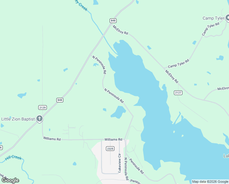 map of restaurants, bars, coffee shops, grocery stores, and more near 15769 North Peninsula Road in Whitehouse