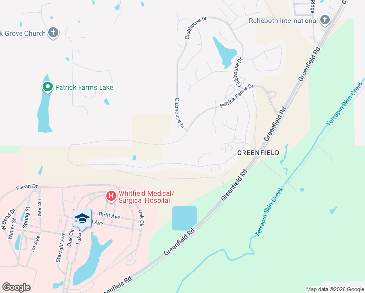 map of restaurants, bars, coffee shops, grocery stores, and more near 509 Patrick Farms Drive in Pearl