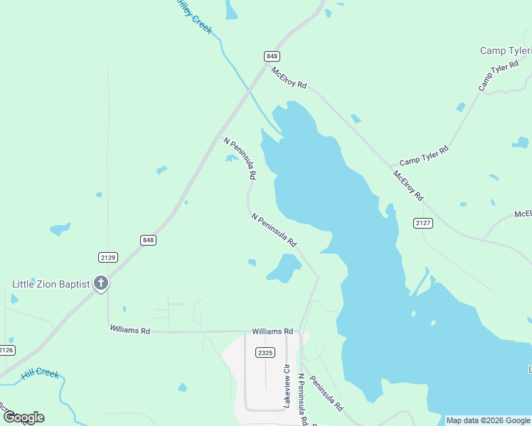 map of restaurants, bars, coffee shops, grocery stores, and more near 15769 N Peninsula Rd in Whitehouse