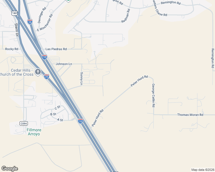 map of restaurants, bars, coffee shops, grocery stores, and more near 6105 Sunny Lane in Las Cruces