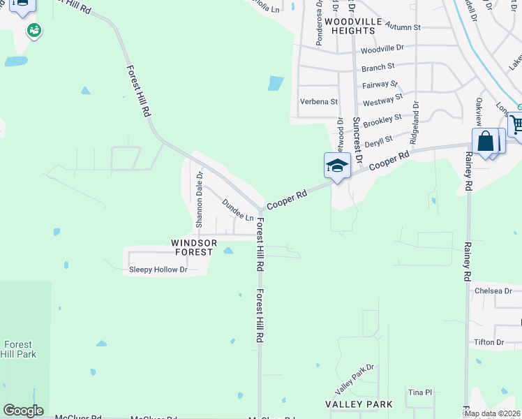 map of restaurants, bars, coffee shops, grocery stores, and more near 1299 Cooper Rd in Jackson