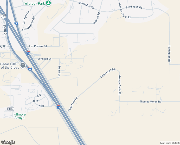map of restaurants, bars, coffee shops, grocery stores, and more near 4599 Johnson Lane in Las Cruces