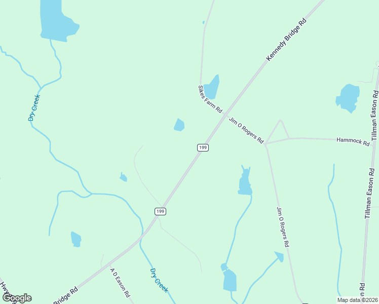map of restaurants, bars, coffee shops, grocery stores, and more near Kennedy Bridge Road in Claxton
