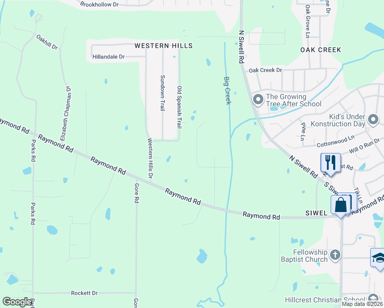map of restaurants, bars, coffee shops, grocery stores, and more near 219 Overlook Place in Jackson