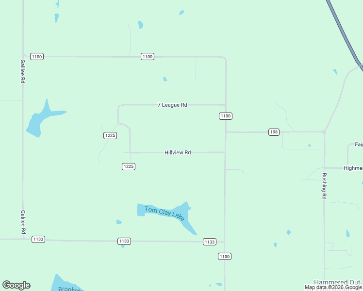 map of restaurants, bars, coffee shops, grocery stores, and more near 15004 Hillview Road in Tyler