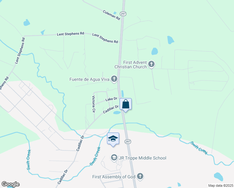 map of restaurants, bars, coffee shops, grocery stores, and more near 2521 Georgia 297 in Vidalia