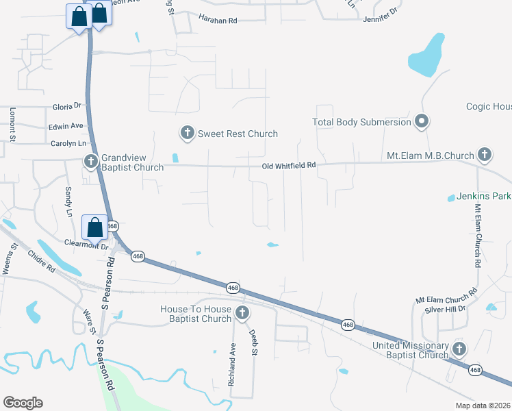 map of restaurants, bars, coffee shops, grocery stores, and more near 945 Jenkins Street in Pearl