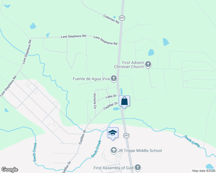 map of restaurants, bars, coffee shops, grocery stores, and more near 191 Victoria Circle in Vidalia