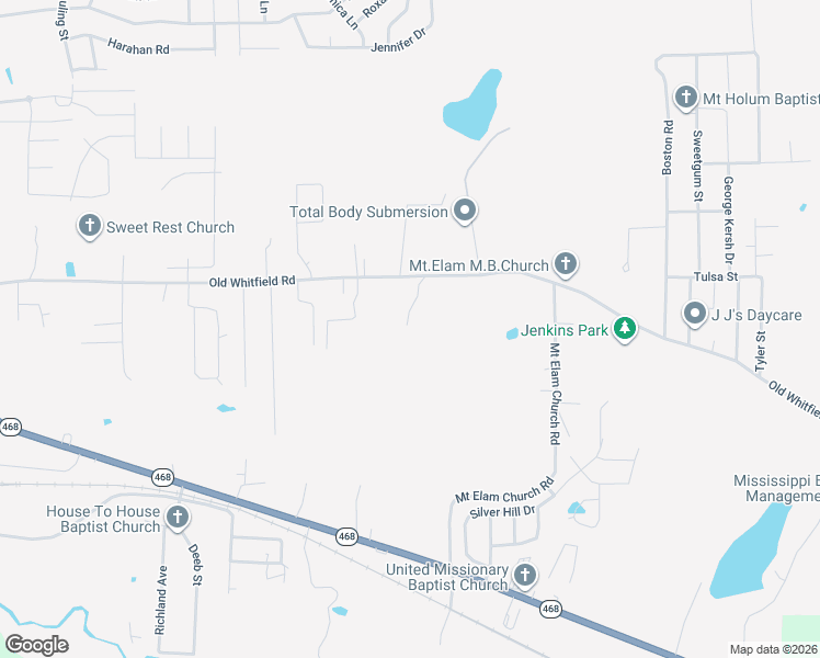 map of restaurants, bars, coffee shops, grocery stores, and more near 470 Old Whitfield Road in Pearl