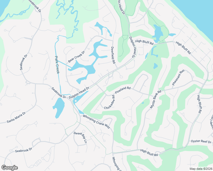 map of restaurants, bars, coffee shops, grocery stores, and more near 5 Fernwood Trail in Hilton Head Island
