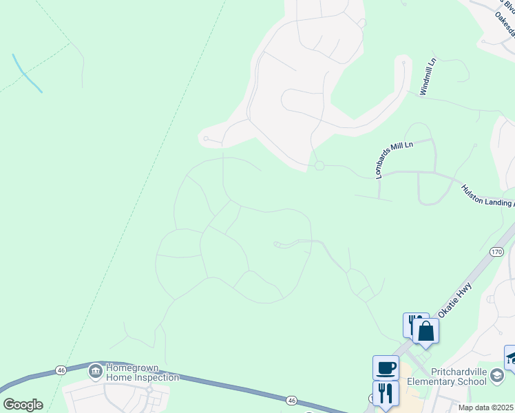 map of restaurants, bars, coffee shops, grocery stores, and more near in Bluffton
