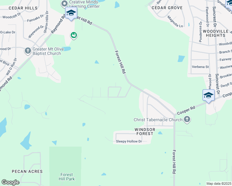 map of restaurants, bars, coffee shops, grocery stores, and more near 104 Park Cir in Jackson
