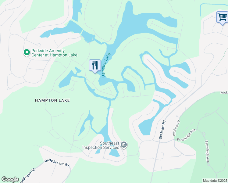 map of restaurants, bars, coffee shops, grocery stores, and more near 26 Mooring Line Place in Bluffton